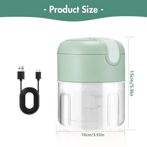 Mini Food Chopper - 250ML USB Charging Portable