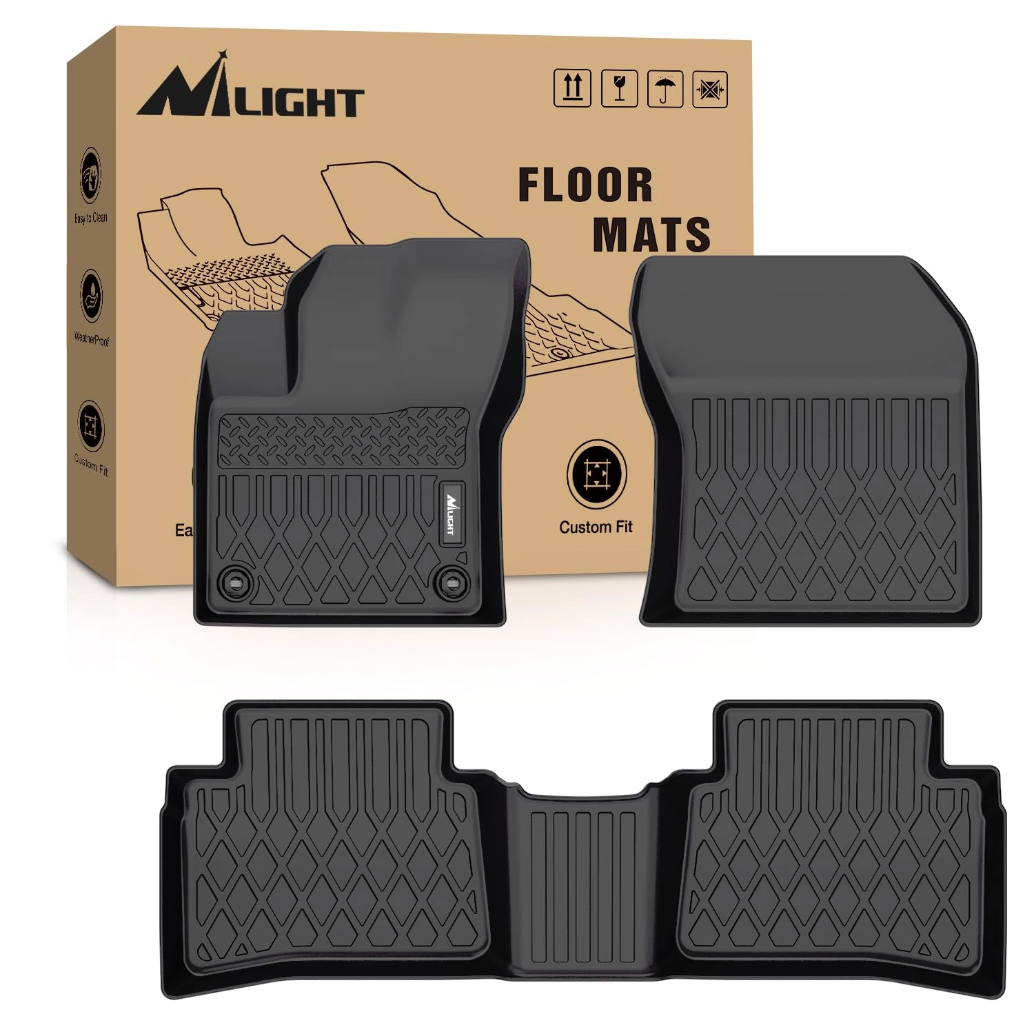 Nilight TPE Floor Mats - Toyota Prius & Prime 2016-2022