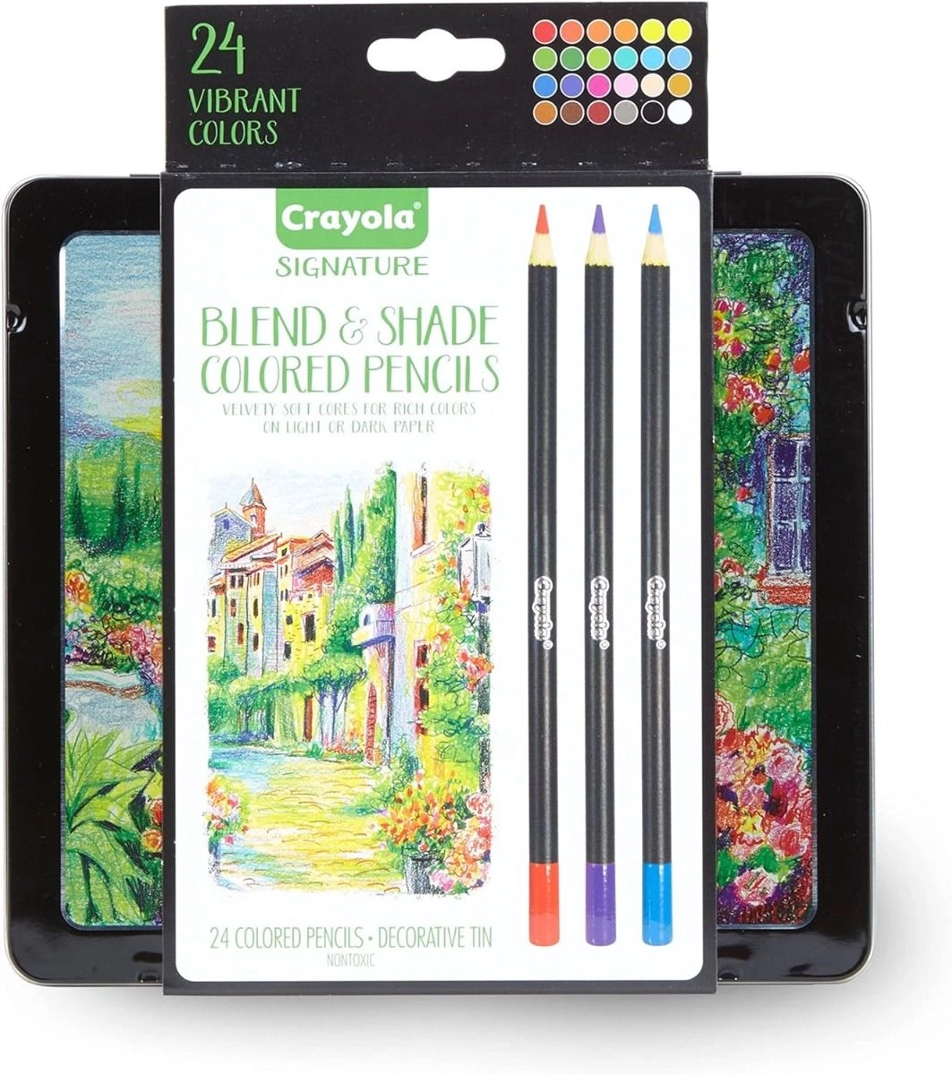 Blend & Shade Colored Pencils - 24 Ct