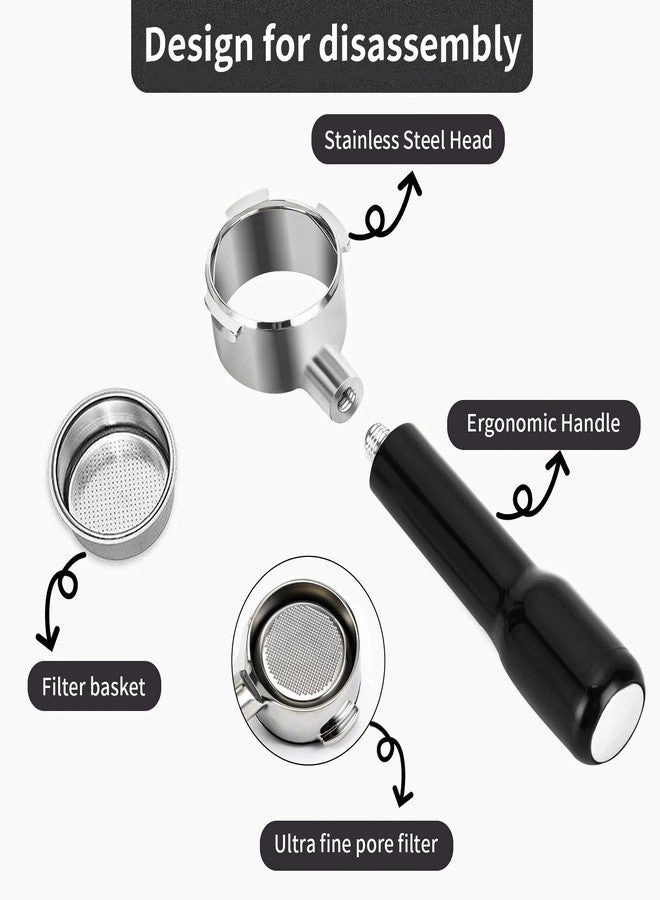 Bottomless Portafilter - 51mm 3-Ear Stainless Steel