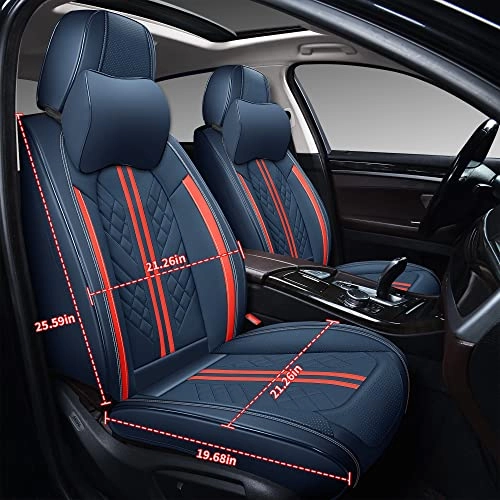 Car Seat Covers - Front Seat 2 Pack Faux Leather