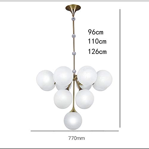 G9 Nordic Creative Glass Bubble Chandelier - 13 head Golden.