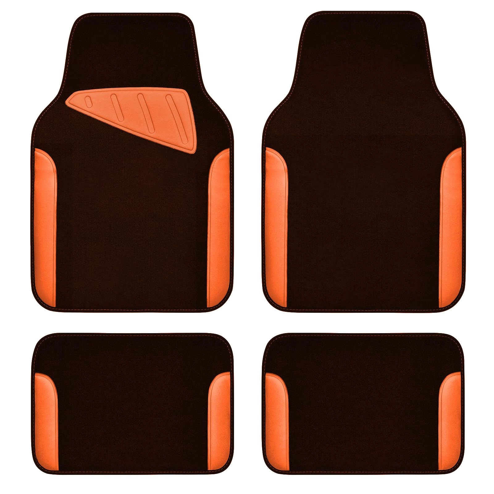 Jelly Waterproof Universal Fit Car Floor Mats - Pink Leather