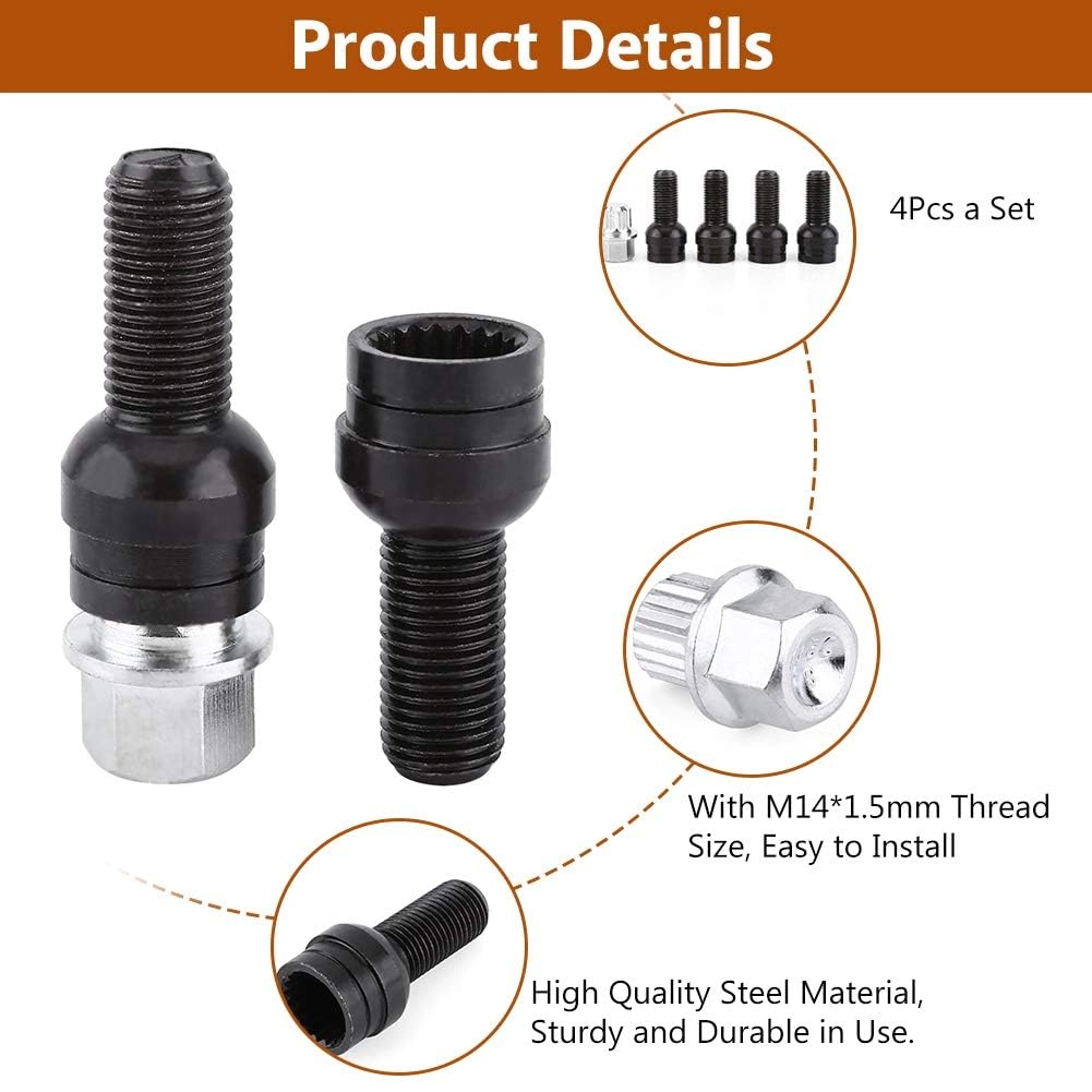 Locking Wheel Nut Set - M14 x 1.5
