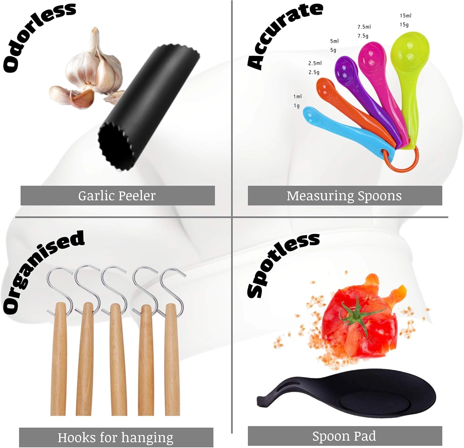 Silicone Kitchen Utensils Set - 16 Piece
