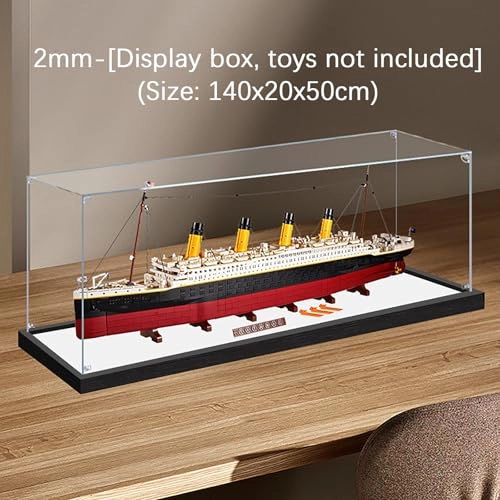 Acrylic Display Case - 140 x 20 x 50 cm Mirror (2mm)
