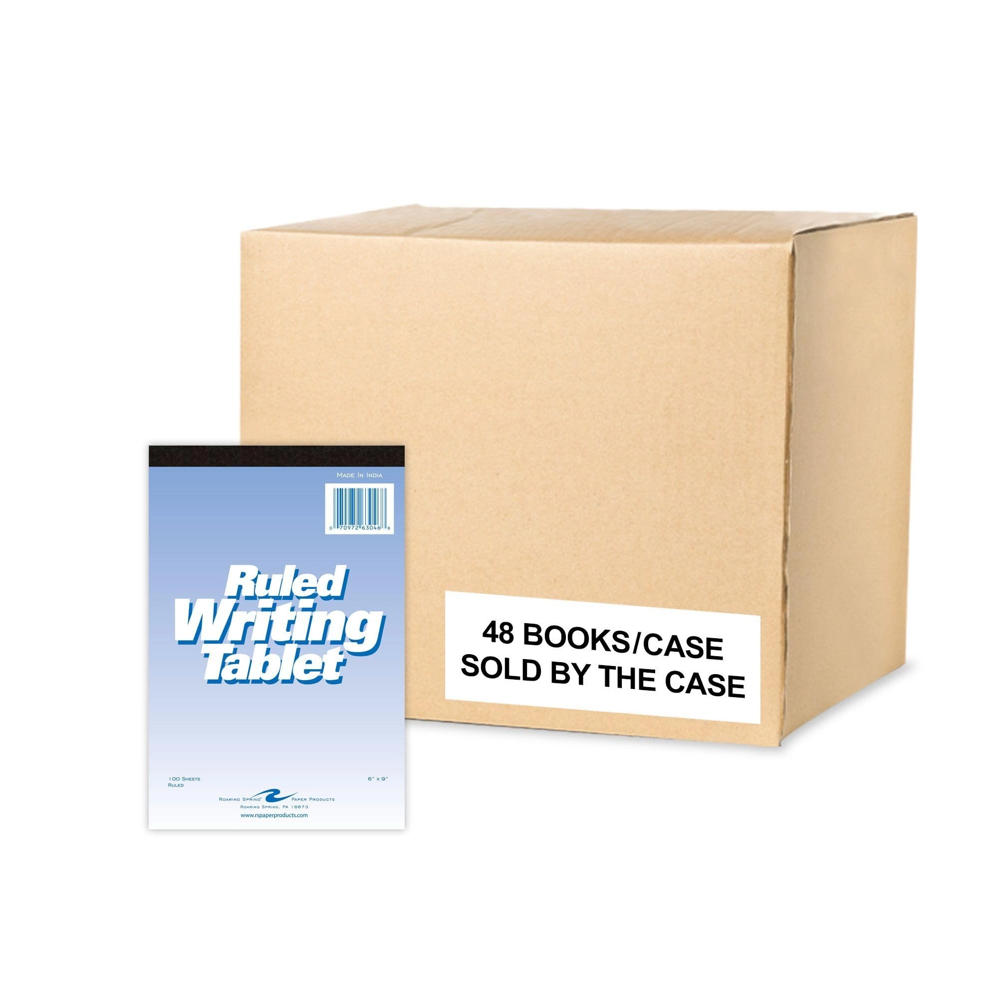Roaring Spring Paper Products Writing Tablet 6 x 9 - Lined 100 Sheets