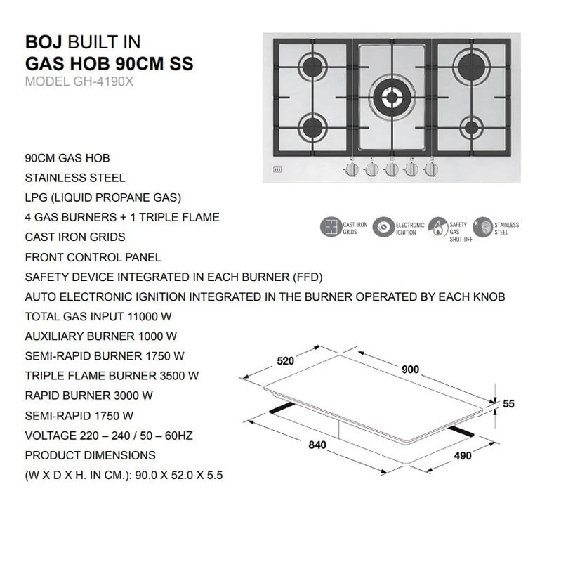 GH 4190 X Gas hob