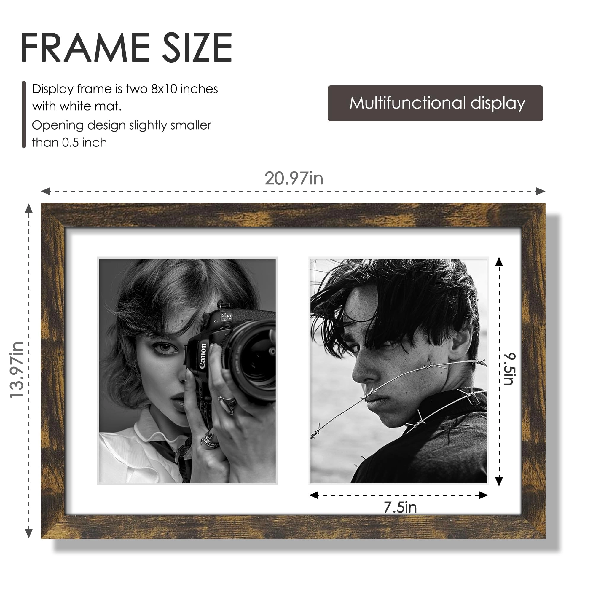 12x19 Double Picture Frame