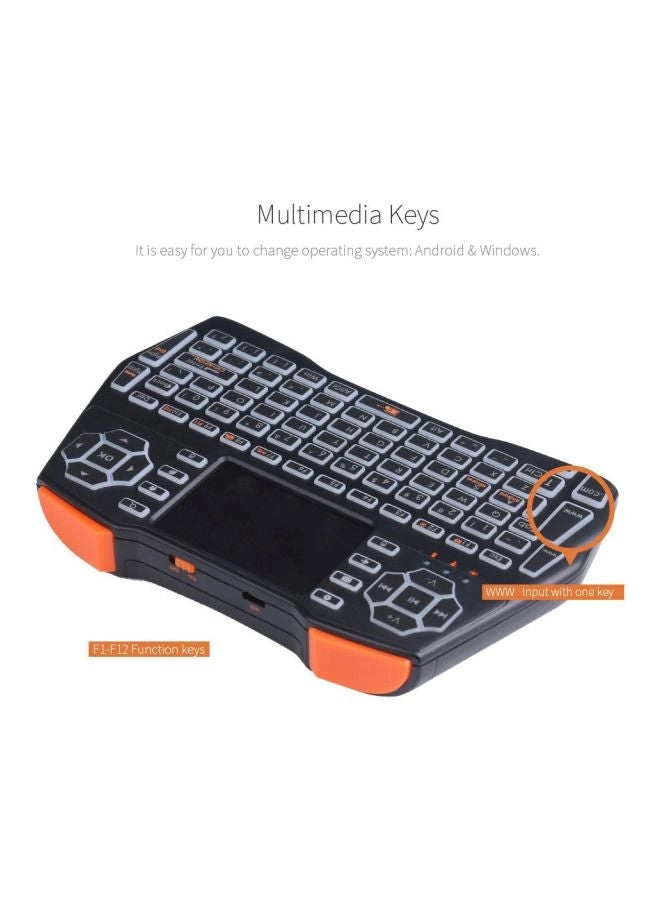 Round Keycap Touch Keyboard Case - Wireless