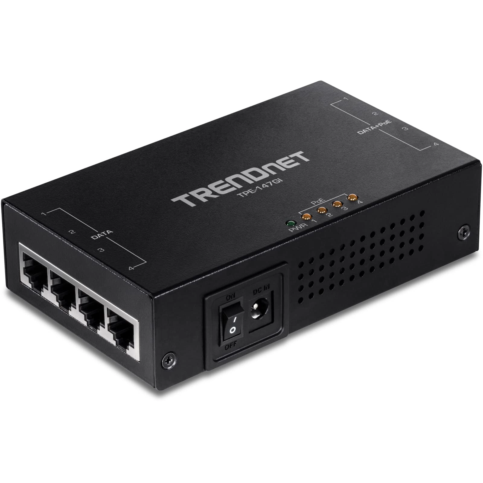 Trendnet 4-Port Gigabit PoE+ Injector - 65W