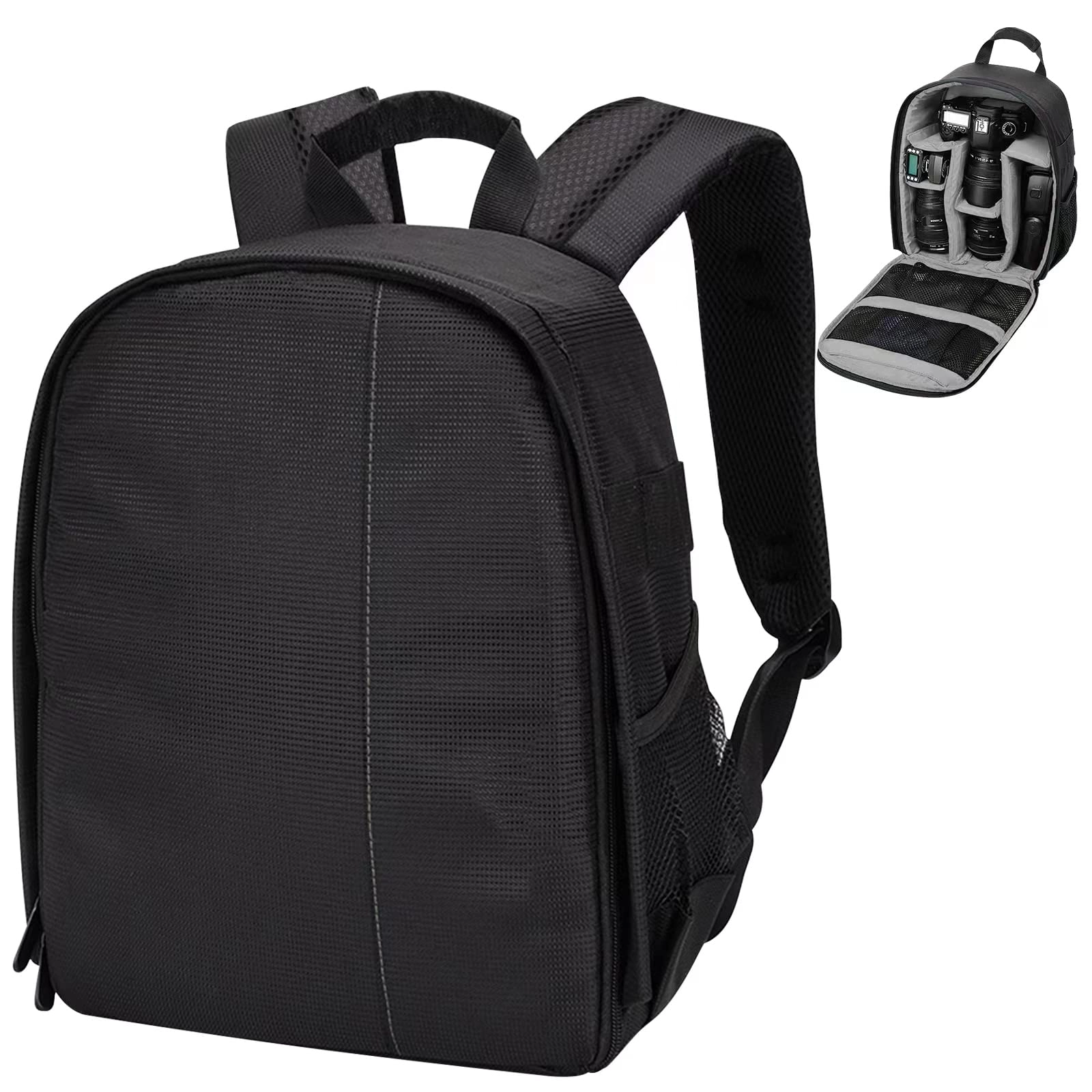 Lizbin Camera Backpack - 40 cm x 30 cm x 7.5 cm Compatible with Canon Nikon Sony Professional