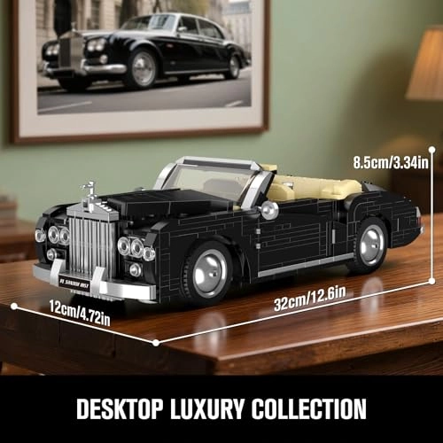 Classic Convertible Car Building Set - 1096pcs