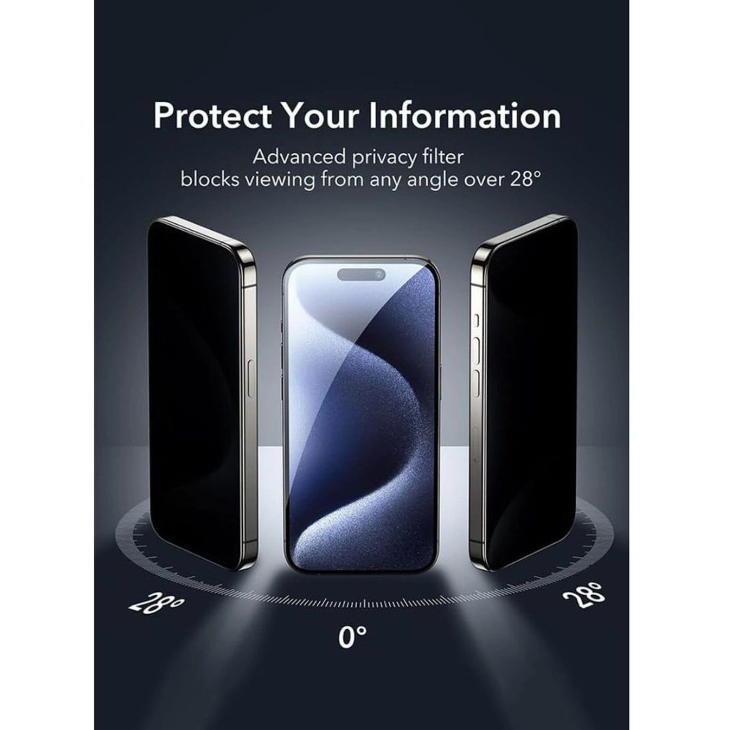 Privacy Screen Protector Galaxy S24 Ultra - Tempered Glass