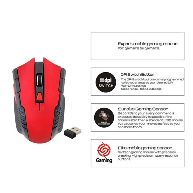 Portable Optical Mouse - Wireless
