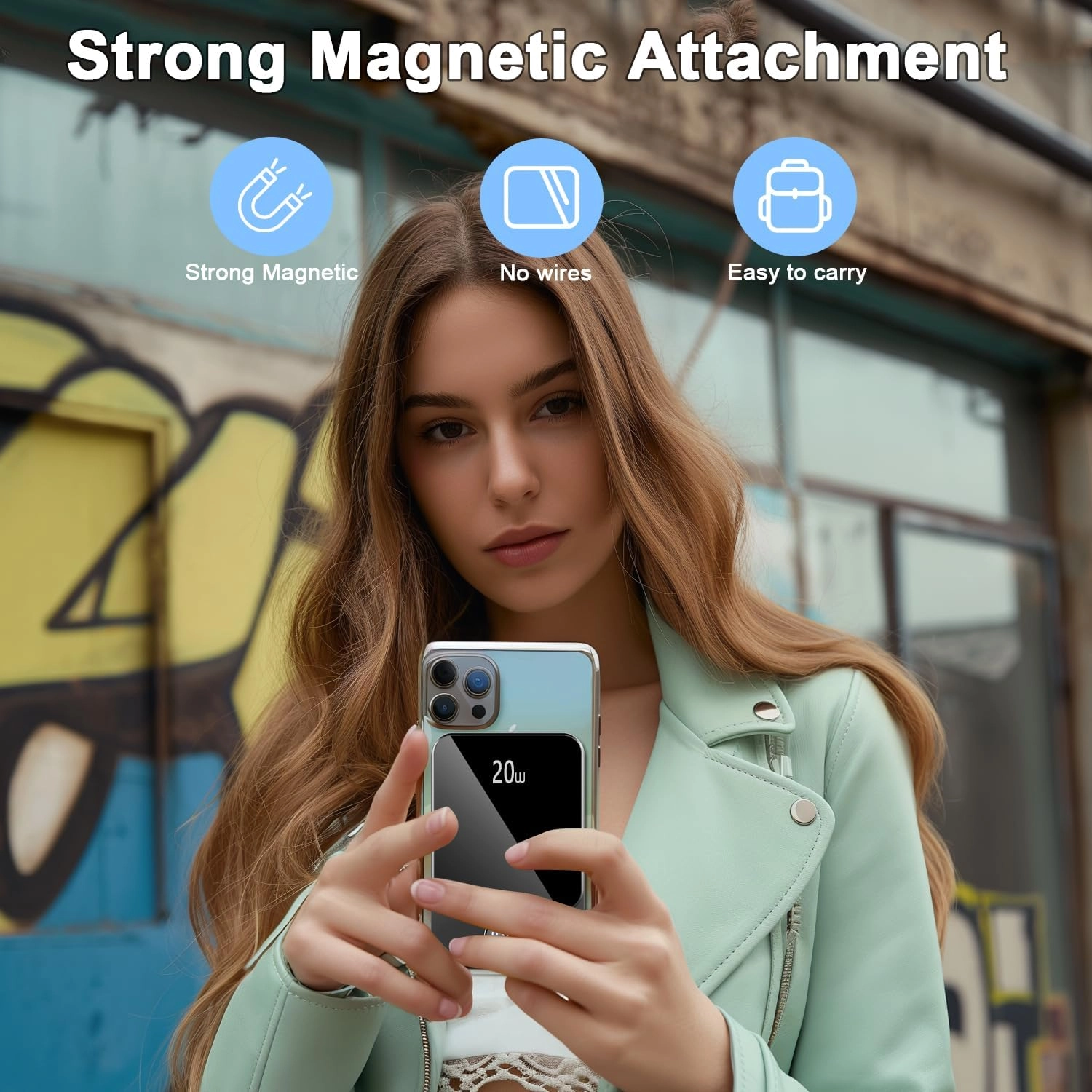 Magnetic Power Bank - Mag-Safe 10000mAh 20W