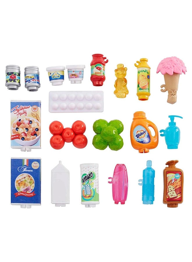 Shopper Doll - 20 themed pieces Multicolor