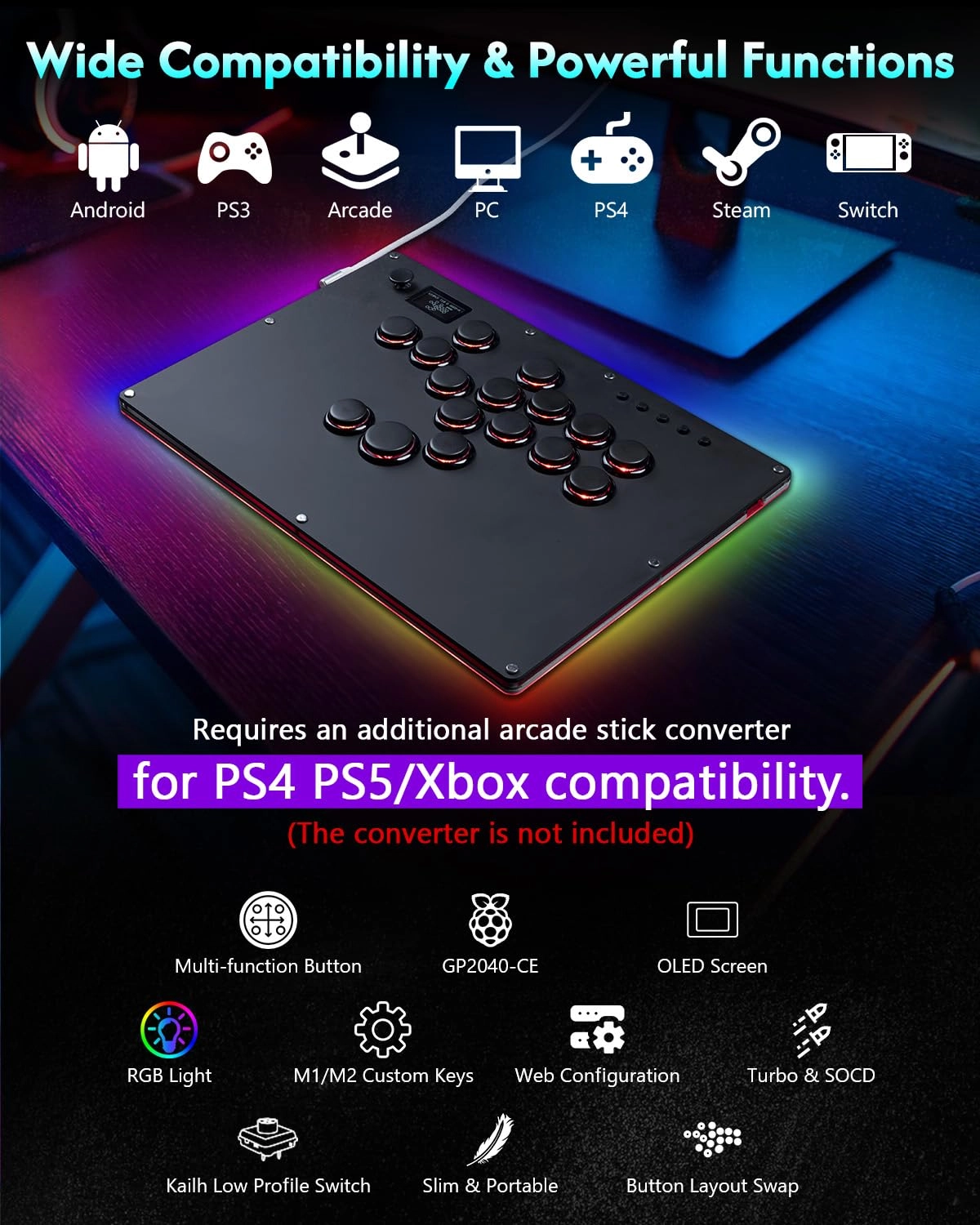 GK-16 - Black PS4/PS3/PC/Switch
