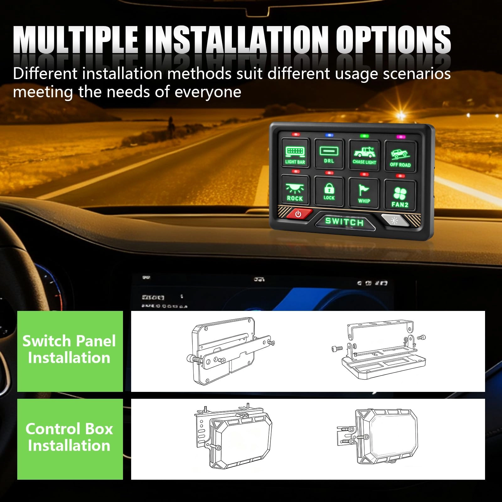 RGB Switch Panel - APP Control Bluetooth Dimmable