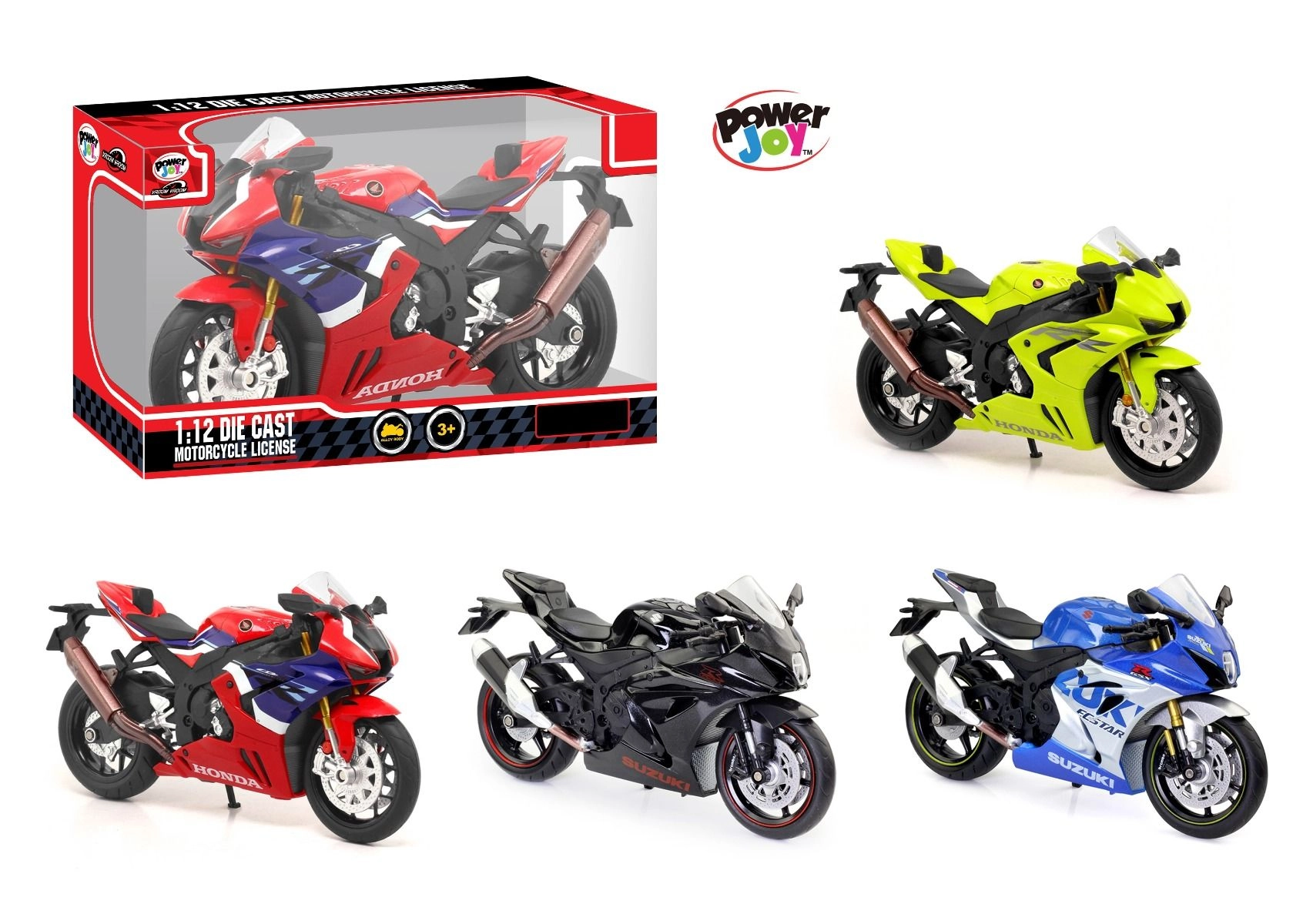 Power Joy Vroom Dc Moto - 1:12 1 Pc