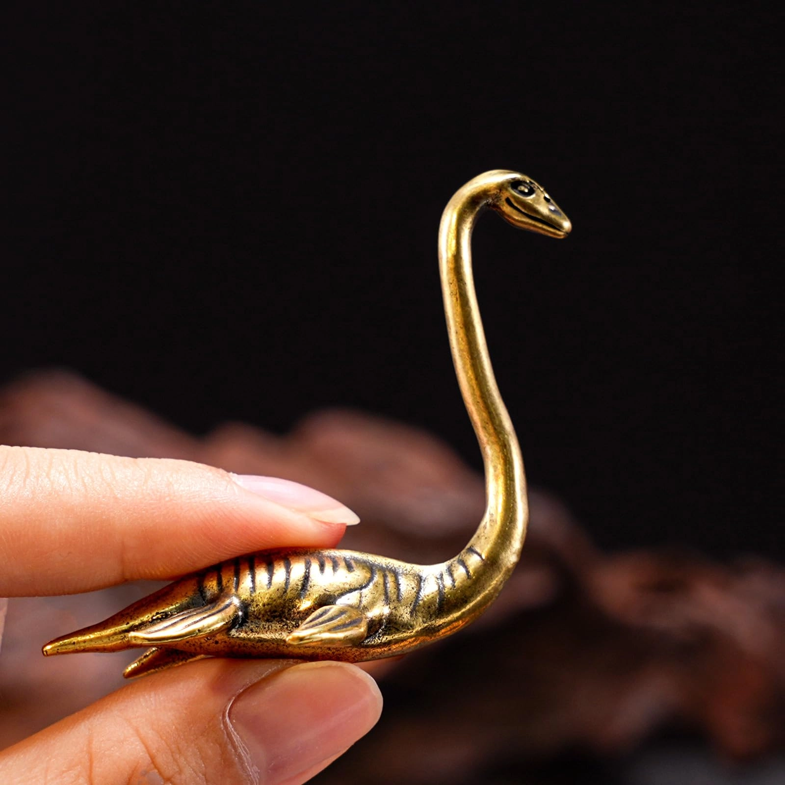 Loch Ness Monster Statue - Brass