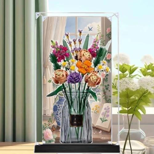 Acrylic Display Box - Dustproof 3mm thickness for LEGO Bouquet of Roses 10280