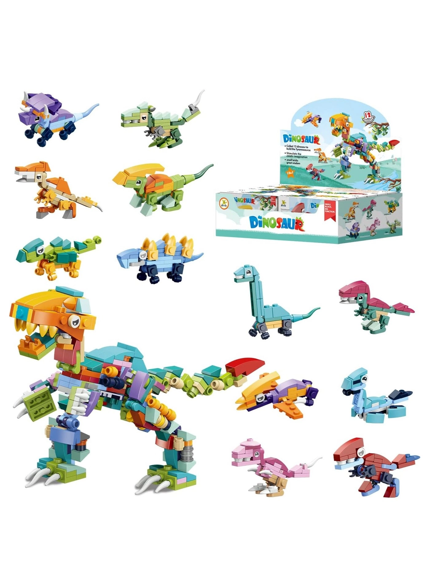 Loquat SM195B - Dinosaur 12pcs