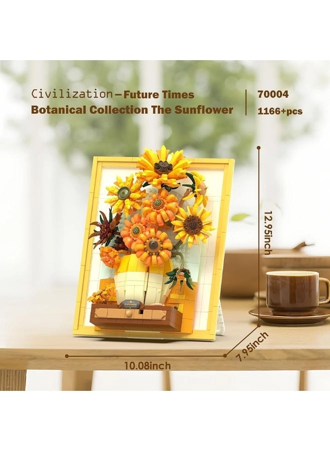 Flowers Sunflower Building Sets - 14 pcs