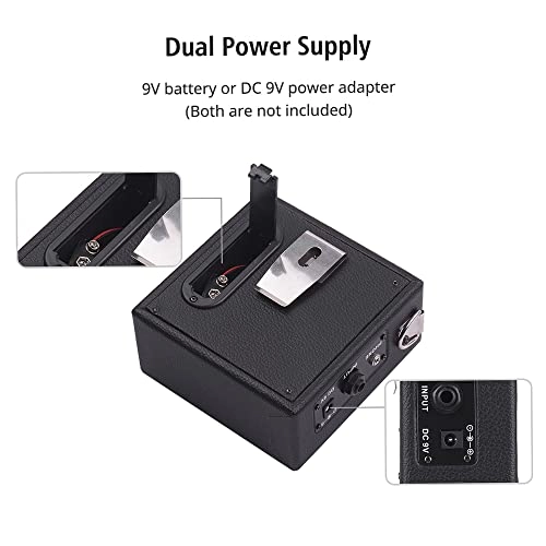 Mini Guitar Amplifier - 5W Wooden 6.35mm Input