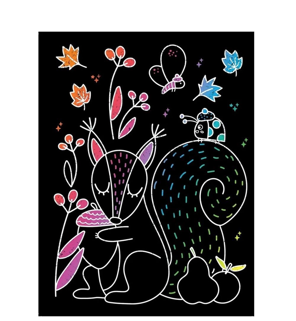 Scratch Art Animals - 5+ years