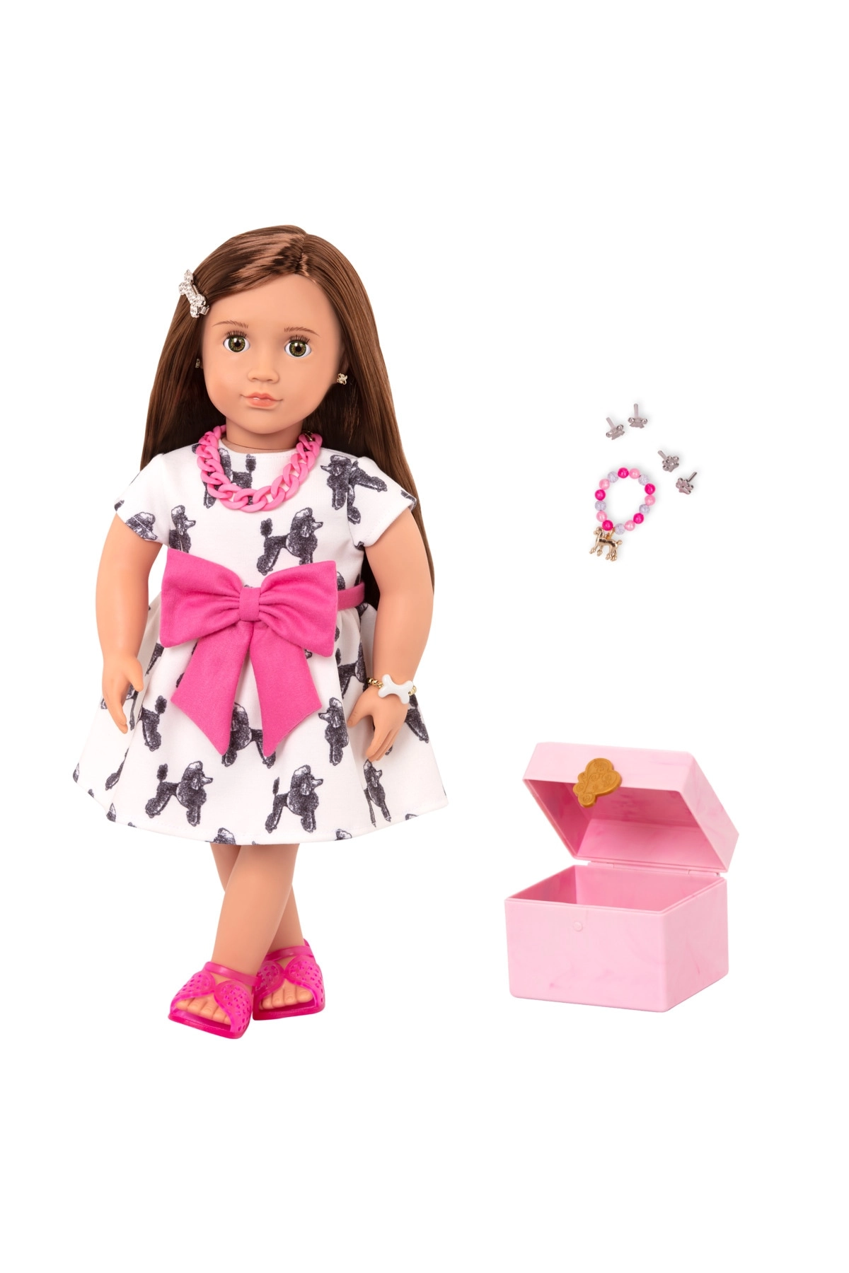 Our Generation Gemma & Gigi Doll - Bow Dress Pup