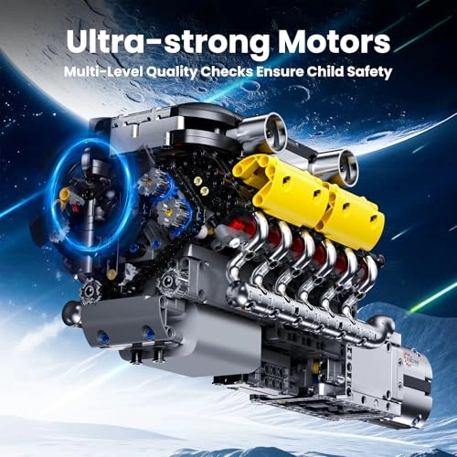 10202 Technik V12 Engine - 1260 pcs