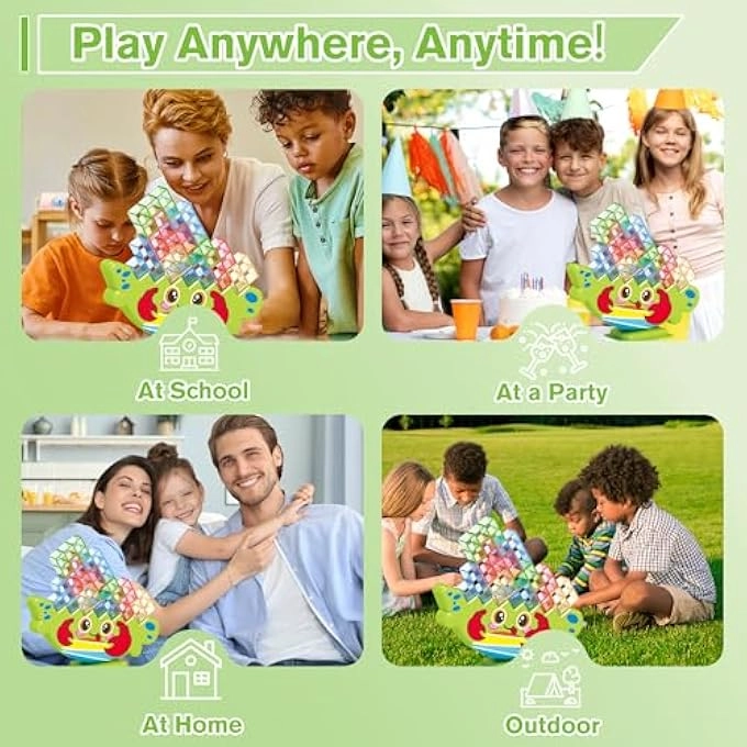 Tower Stack Balance Blocks - Crab-shaped Stacking Game