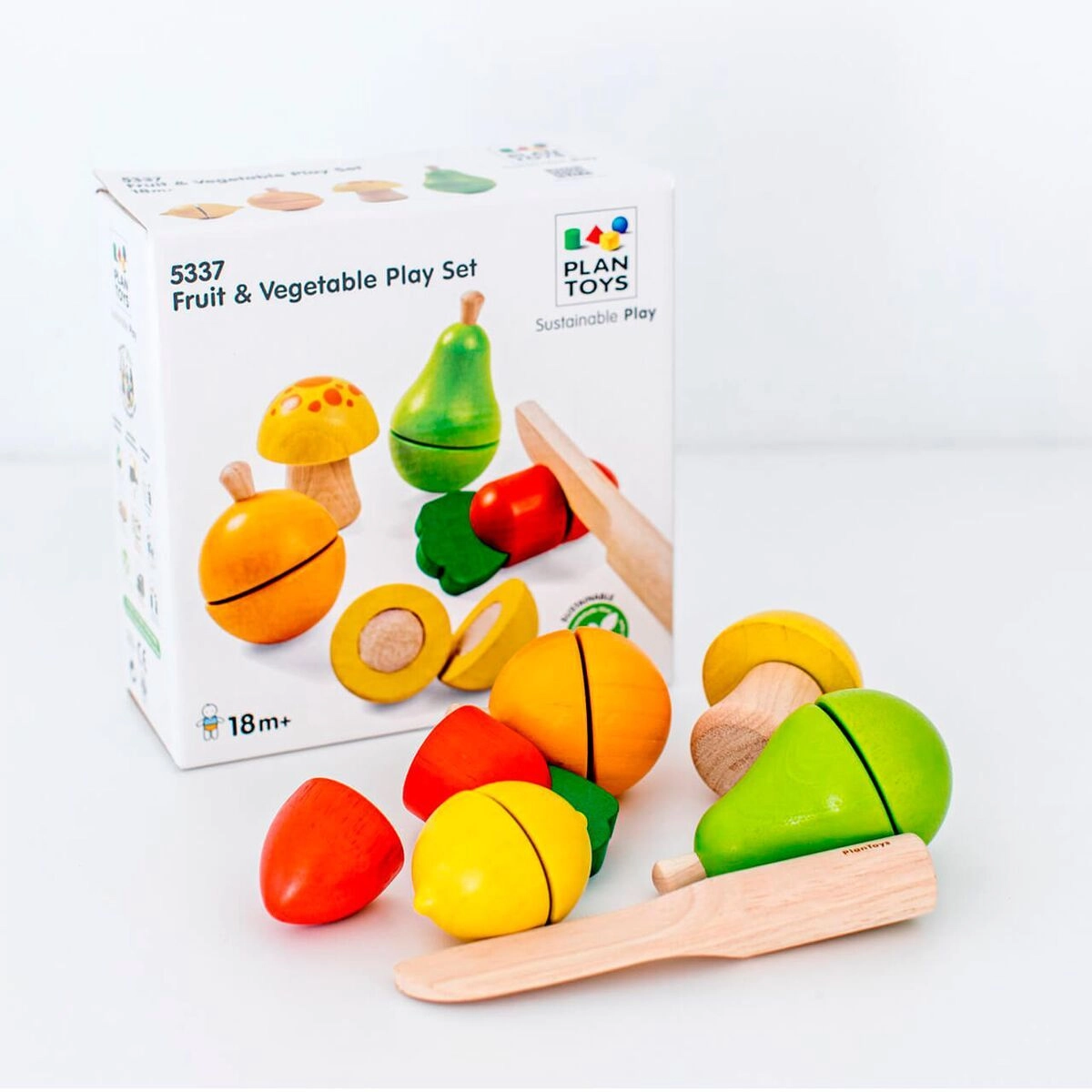 Fruit & Vegetable Play Set - 3 +