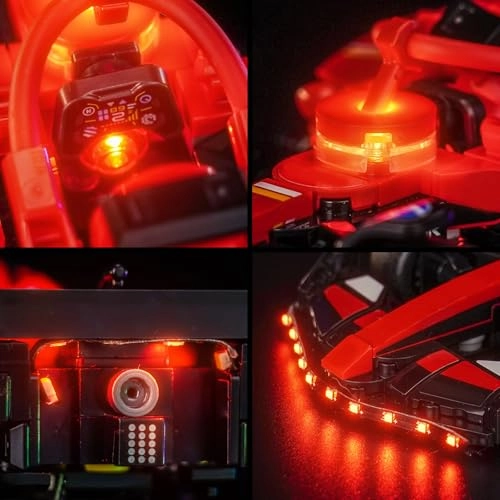 LED Light Set for LEGO 77242 Ferrari SF-24 F1 Race Car - Copper Line