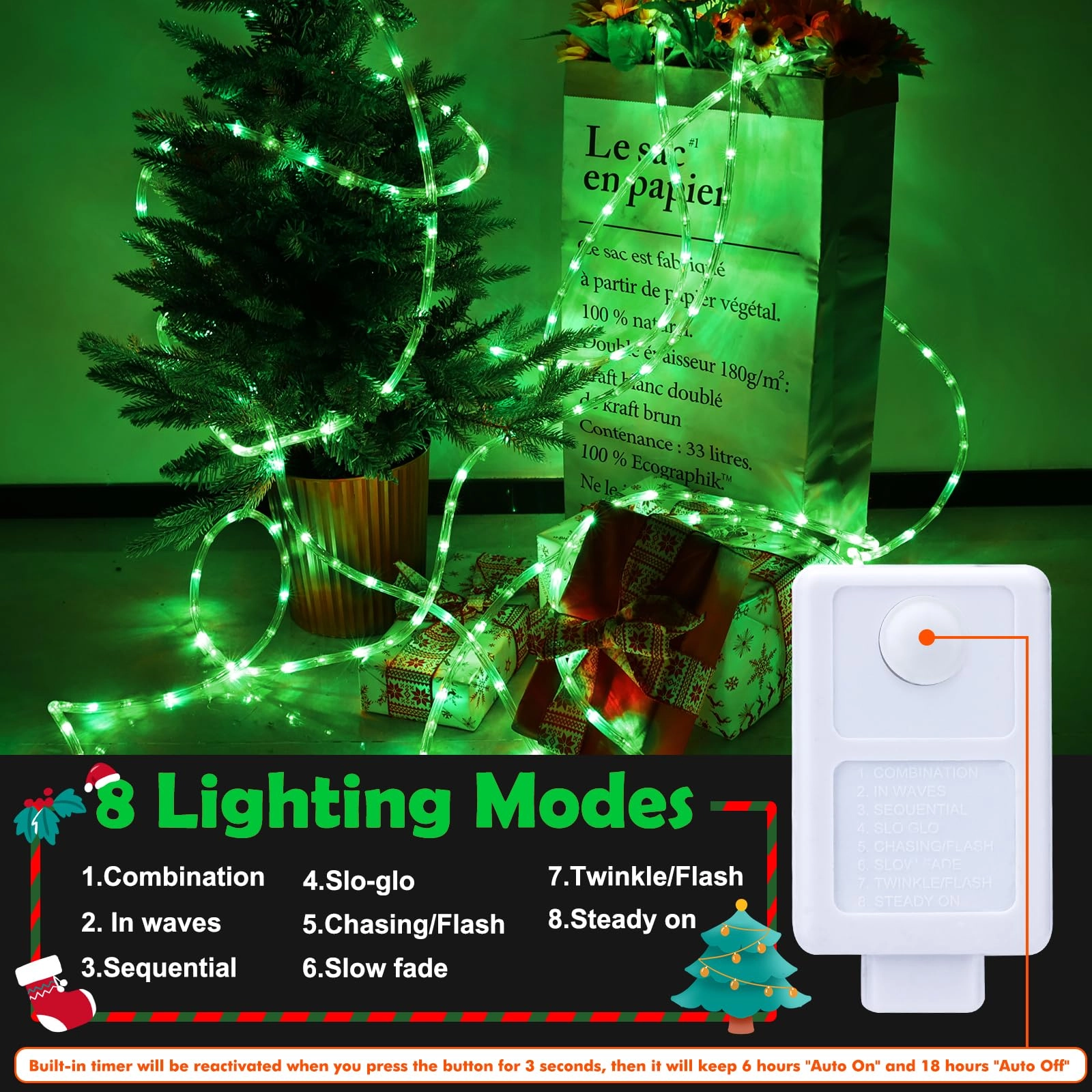 LED Rope Lights - 50ft