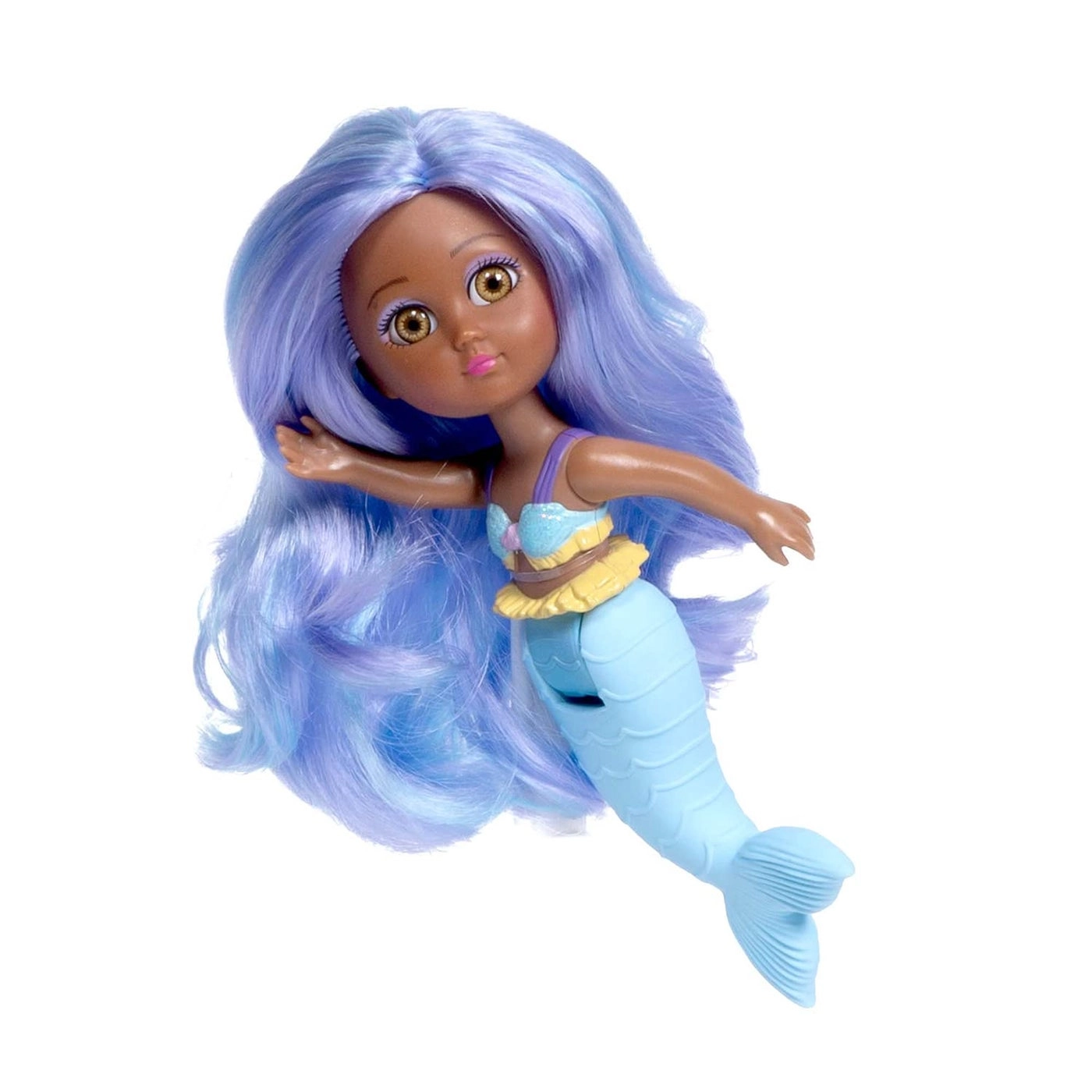 Oceana Mermaid Doll - 7 inches Vinyl Light Purple Hair Ages 3+