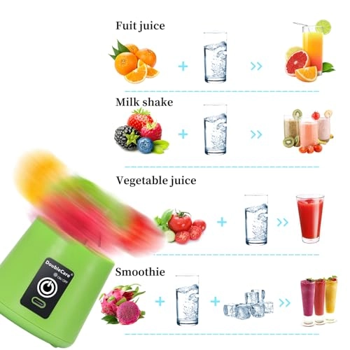 Portable Blender Cup - Electric USB Juicer Mini Six Blades