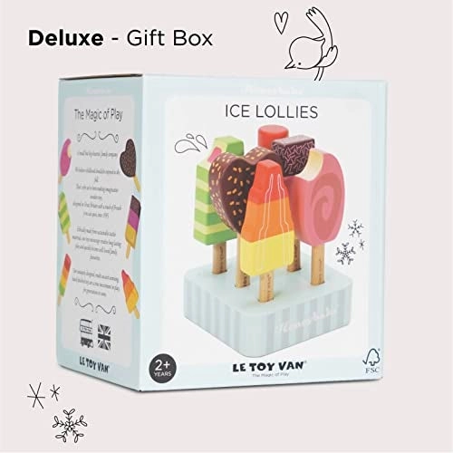 Honeybake Collection Ice Lollies Set - Premium Wooden Toys