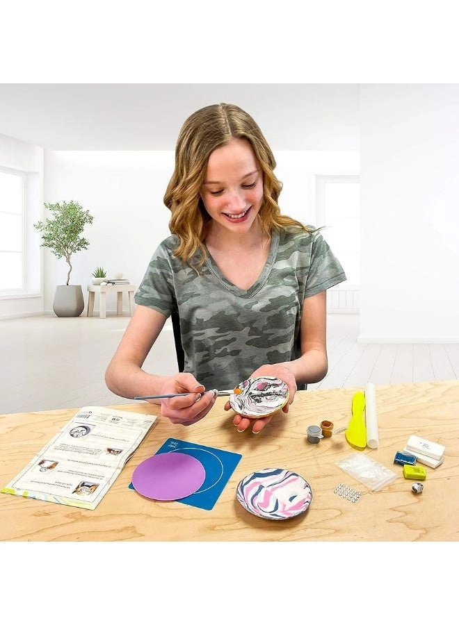 Make Your Own Clay Jewelry Dish Craft Kit - 3 Dishes Ages 8-12