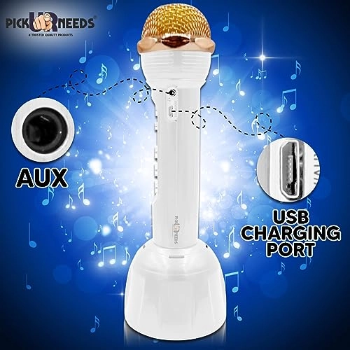 Karaoke Mic With Speaker with LED