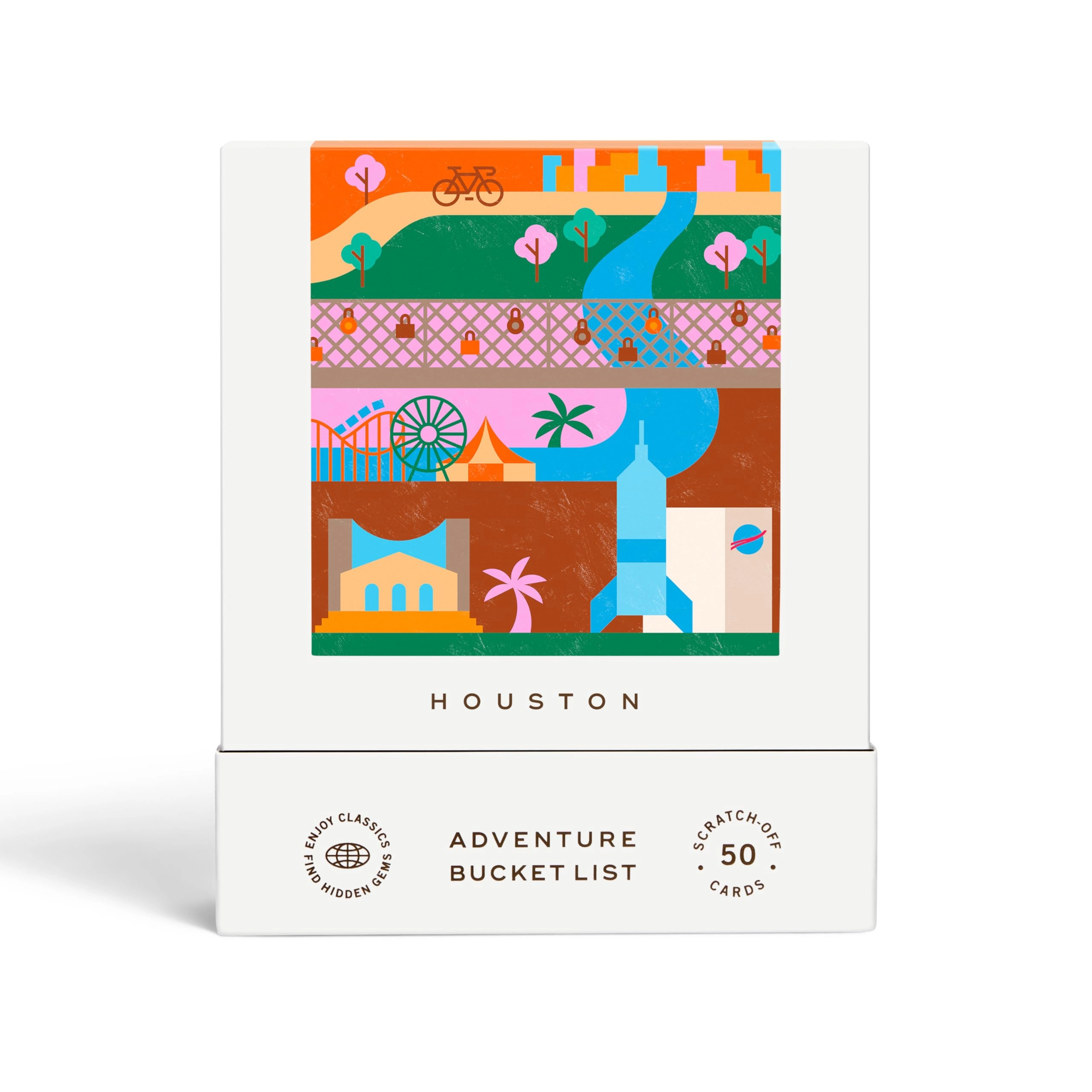 Reach International Outfitters Houston Adventure Bucket List - 50 Scratch-Off Cards