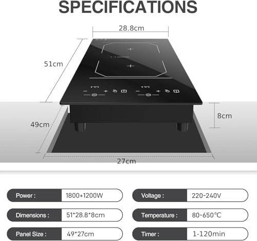 Induction Cooktop 2 Burners Induction hob