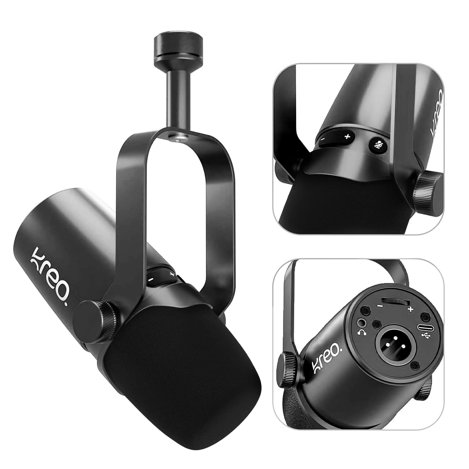 Koramangala 4-B Block, Bengaluru, Karnataka 560034, 9611507877, help@kreo-tech.com, Kreo Kast USB+XLR Microphone
