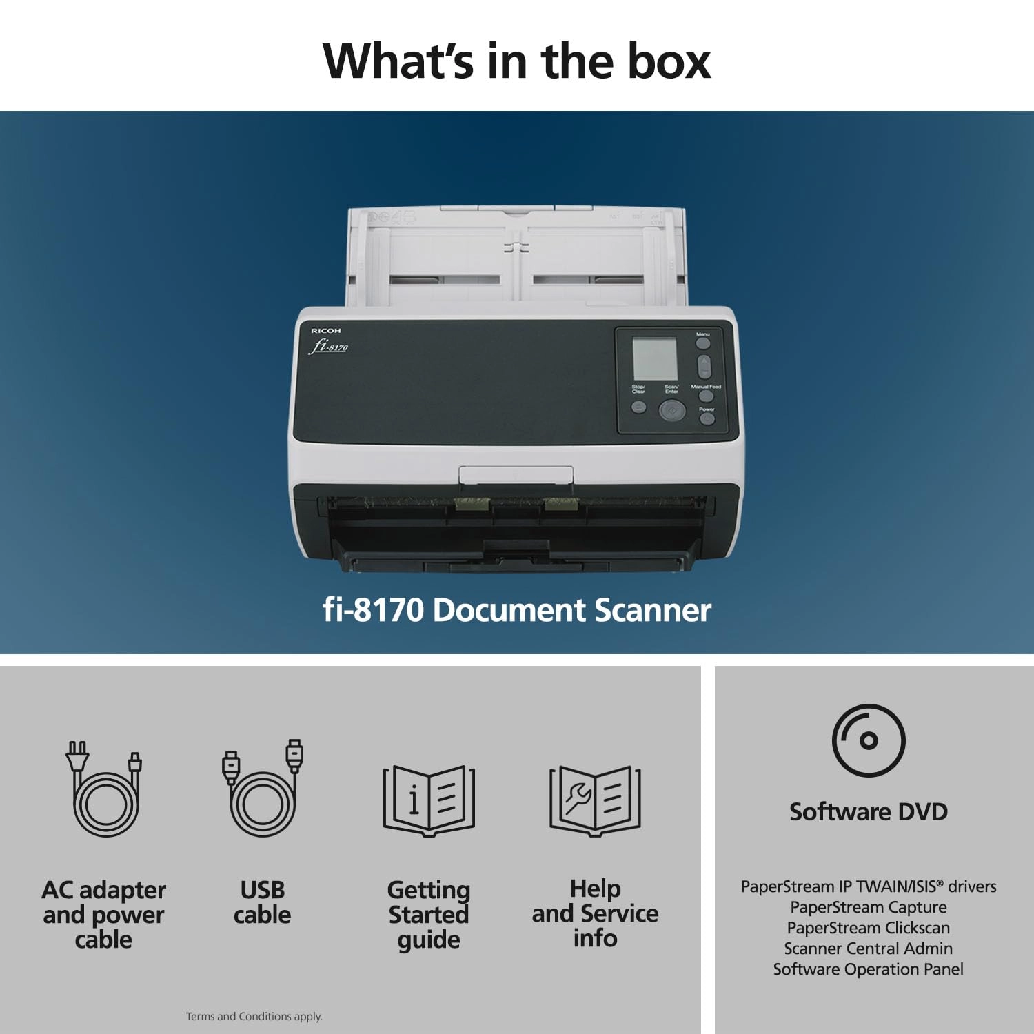 fi-8170 - Ethernet, USB