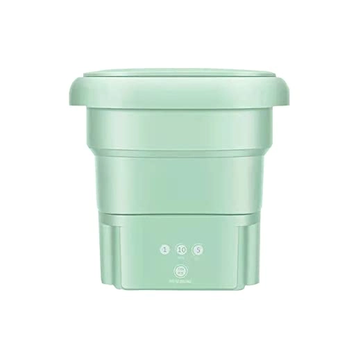 Portable Mini Washing Machine, 2.8l Foldable Laundry Tub, 36w Ultrasonic Washing Machine With Handle For Camping Home Travel Apartments Dorms, Personal Cleaning Machine For Socks Underwear