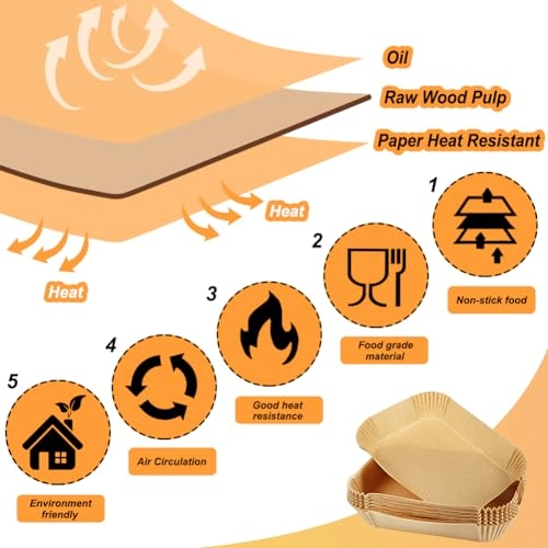 Air Fryer Liners - Paper 200pcs