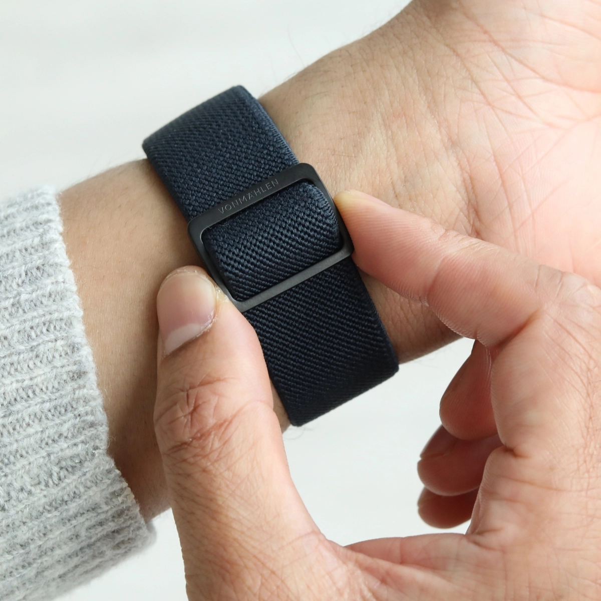 Watch Band for Apple Watch 44/45/46/49mm - One Size Braided nylon Navy Black