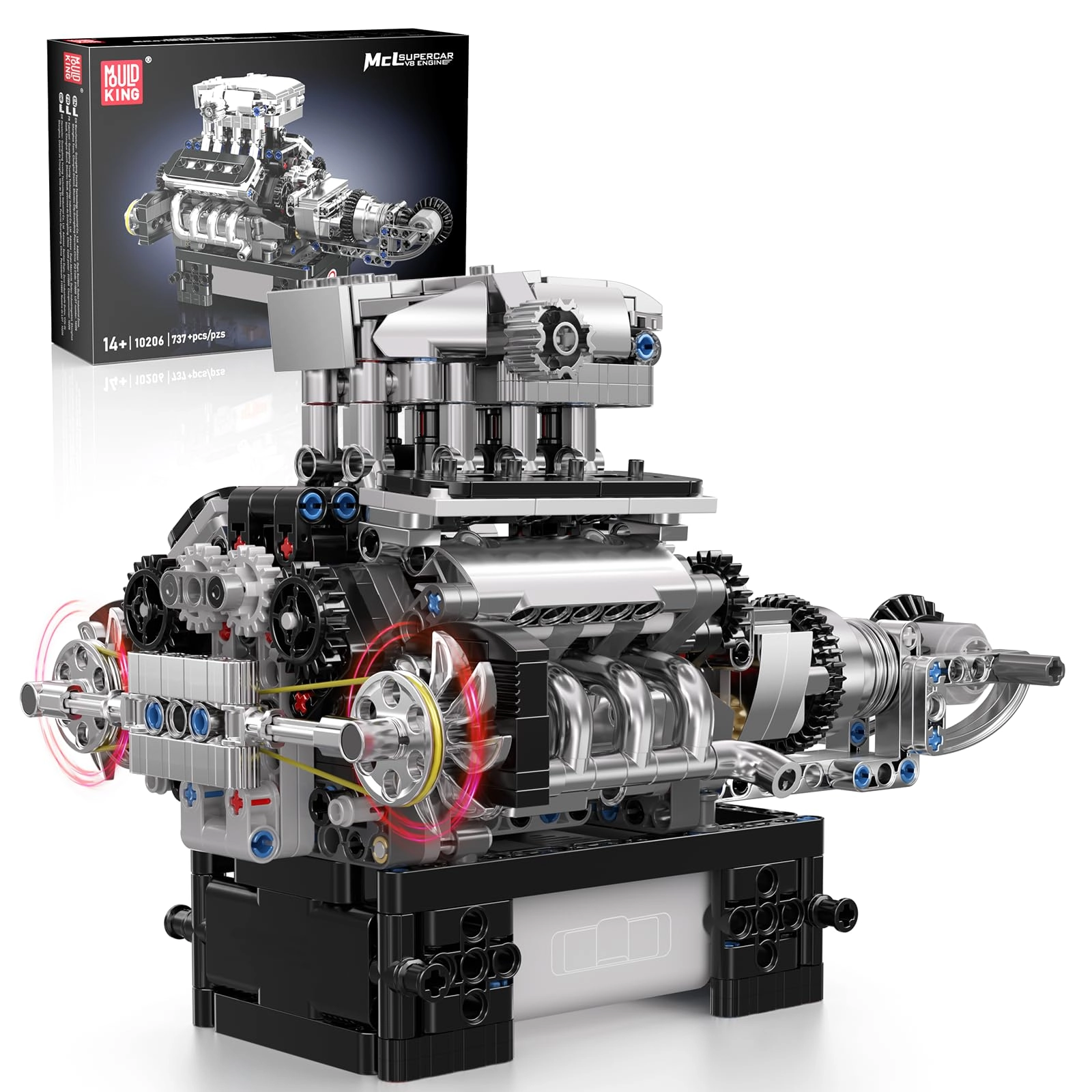 mould king V8 Engine - 737 pcs