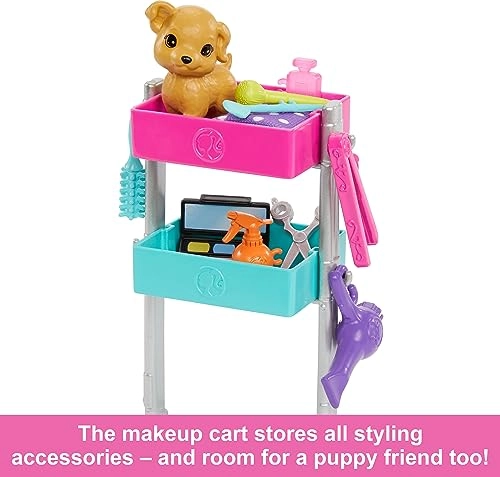 Barbie Malibu Stylist Doll - 14 Accessories Hair & Makeup Ages 3+